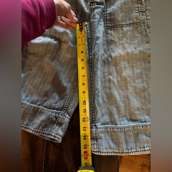 Free People Wide Leg jean Capri - Picture 7 of 9